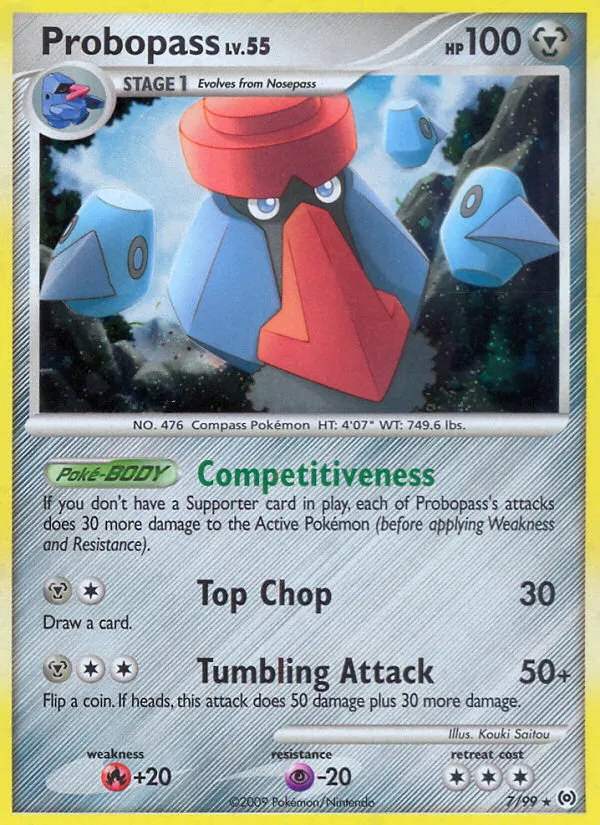 2009 Arceus Probopass Rare Holo #07/99 Rare Holo card image