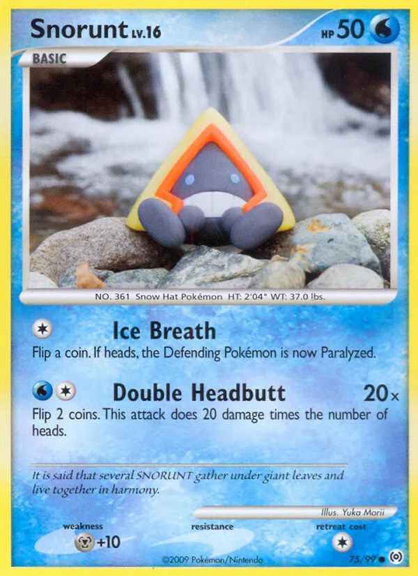 2009 Arceus Snorunt Common #75/99 Common card image
