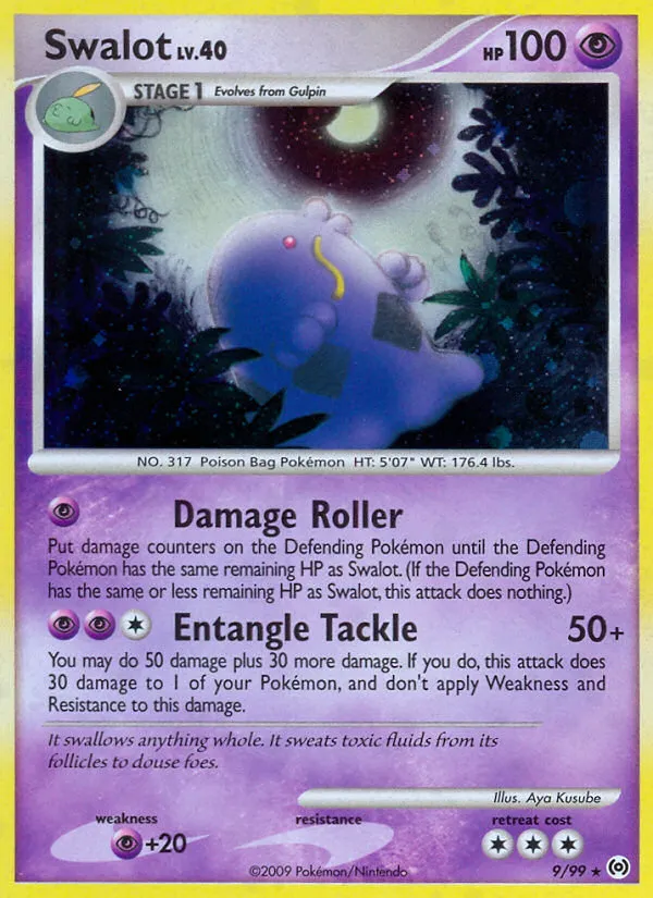 2009 Arceus Swalot Rare Holo #09/99 Rare Holo card image