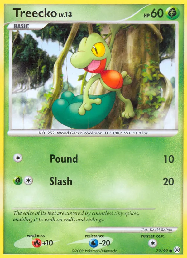2009 Arceus Treecko #79/99 Common card image