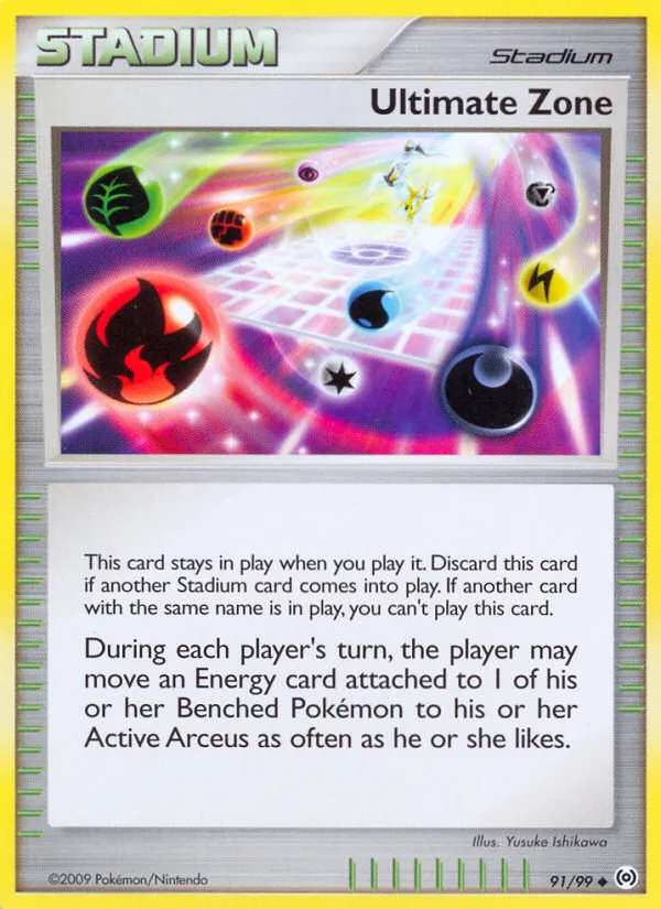 2009 Arceus Ultimate Zone Uncommon #91/99 Uncommon card image