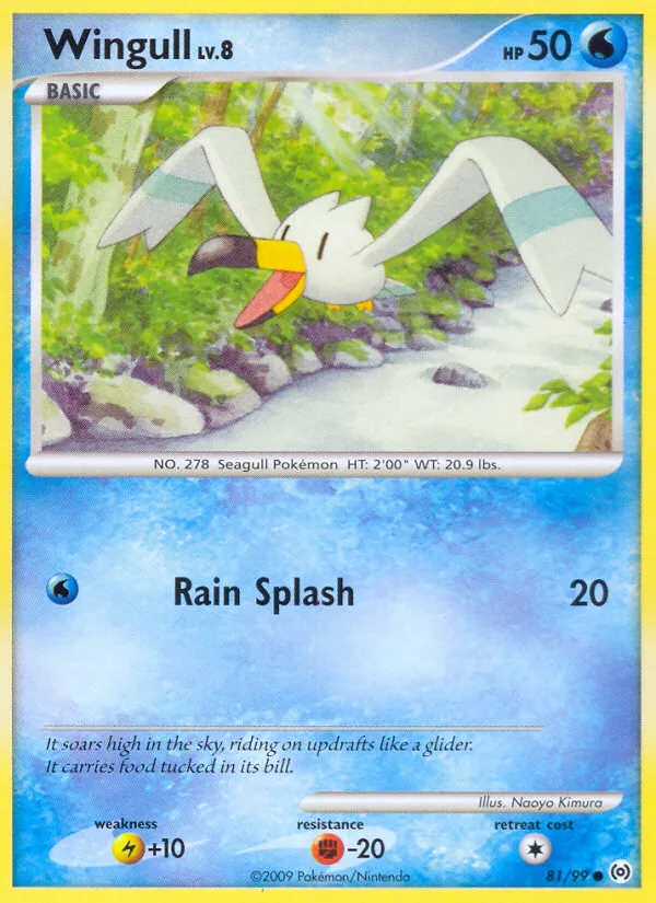 2009 Arceus Wingull #81/99 Common card image