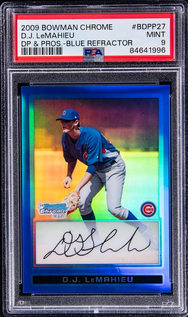 2009 Bowman Chrome D.J. LeMahieu Picks and Prospects Blue Refractor #BDPP27 card image