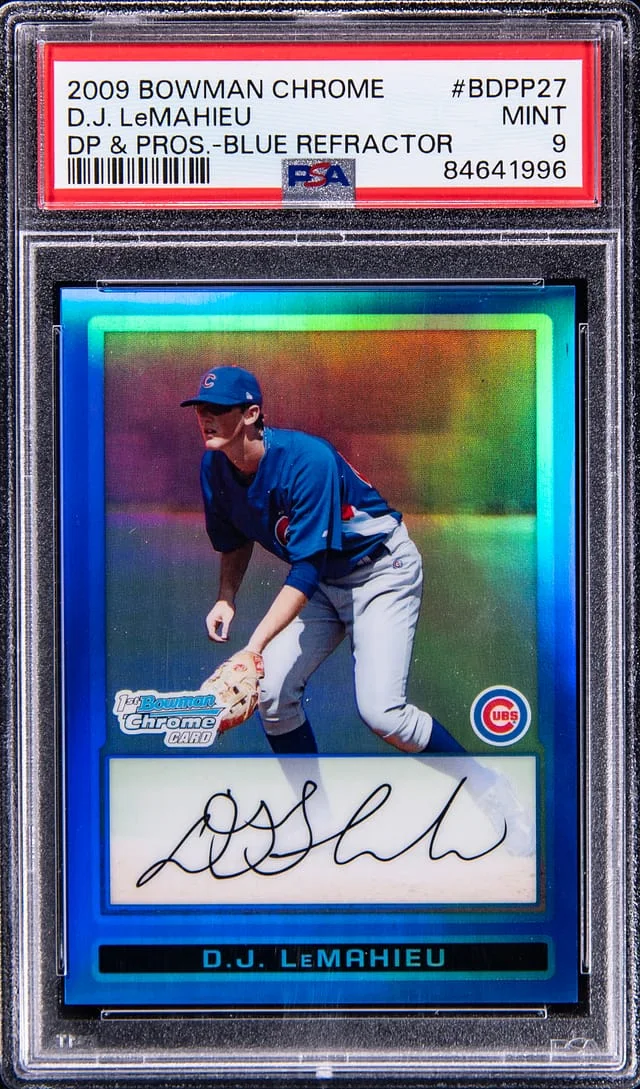 2009 Bowman Chrome Draft D.J. LeMahieu Picks & Prospects Blue Refractor #BDPP27 card image