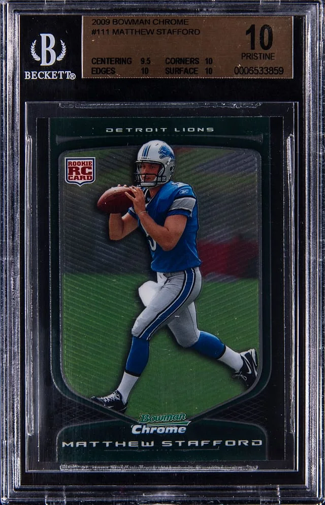 2009 Bowman Chrome Matthew Stafford #111 card image