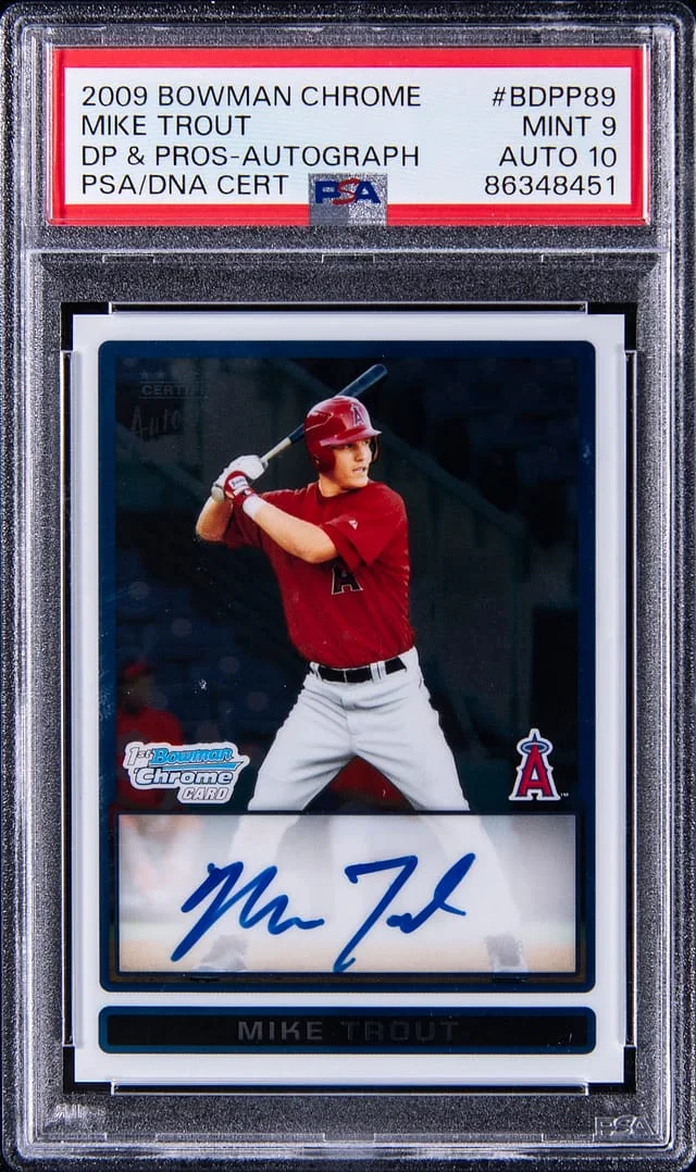 2009 Bowman Chrome Mike Trout Draftpicks & Prospect Autograph #BDPP89 card image