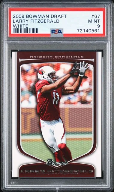 2009 Bowman Draft Larry Fitzgerald White #67 card image
