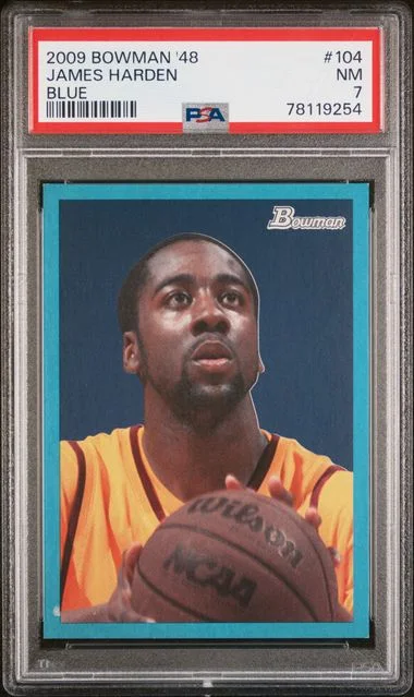 2009 Bowman James Harden 48 Blue #104 card image