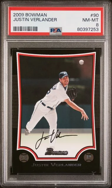 2009 Bowman Justin Verlander #90 card image