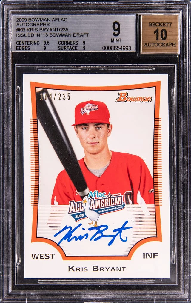 2009 Bowman Kris Bryant Aflac Autographs #AFLAC-KB card image