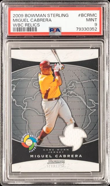 2009 Bowman Sterling Miguel Cabrera WBC Relics #BCR-MC card image