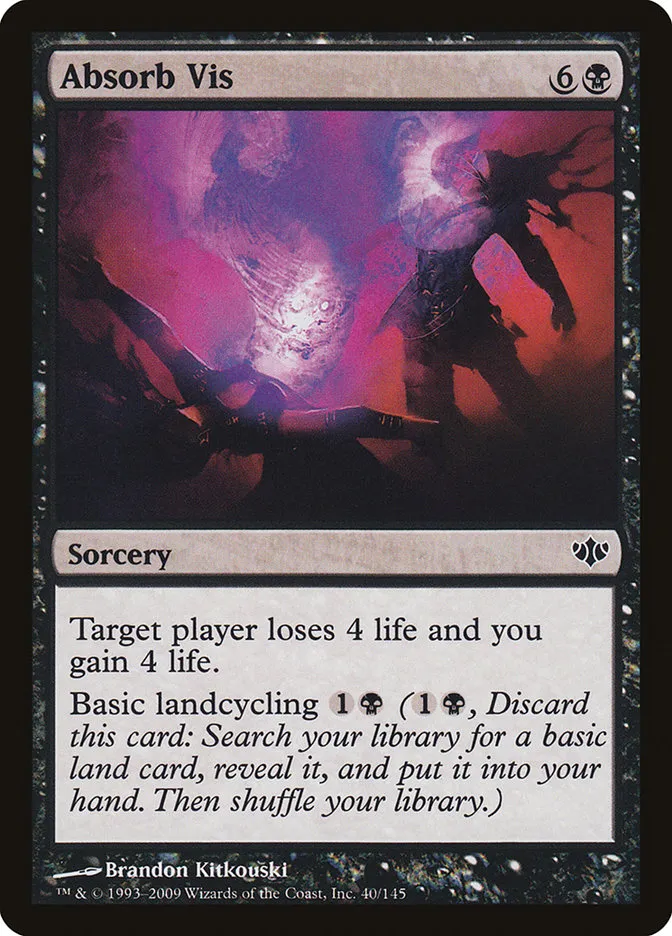 2009 Conflux Absorb Vis common #40 unlisted card image