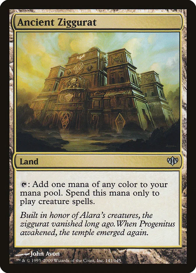 2009 Conflux Ancient Ziggurat uncommon #141 unlisted card image