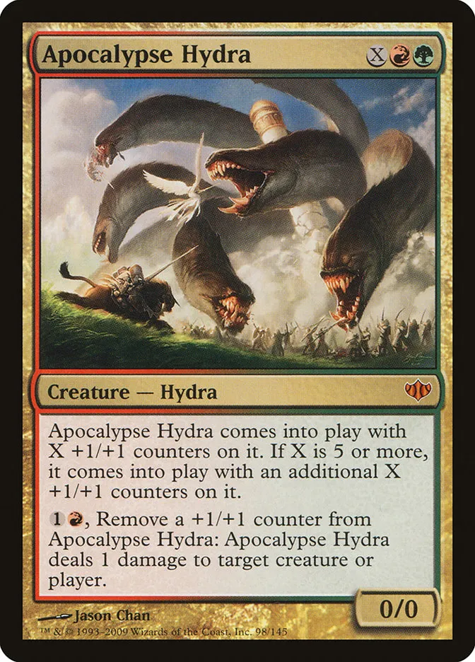 2009 Conflux Apocalypse Hydra mythic #98 unlisted card image