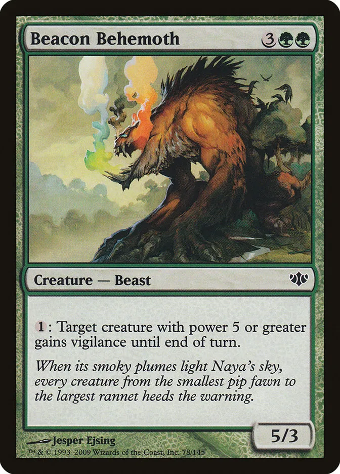 2009 Conflux Beacon Behemoth common #78 unlisted card image