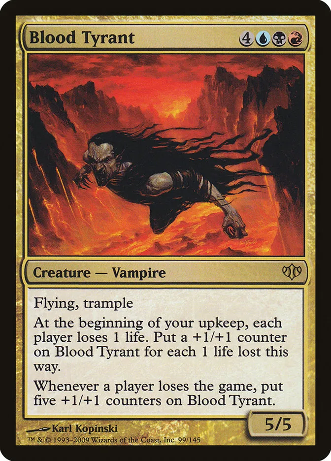 2009 Conflux Blood Tyrant rare #99 unlisted card image
