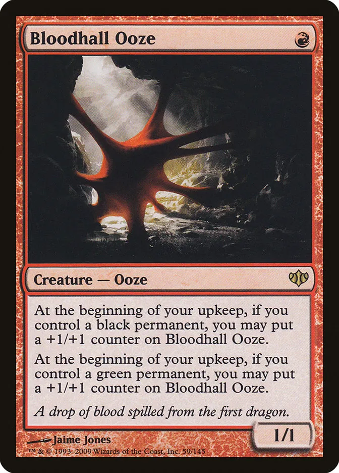 2009 Conflux Bloodhall Ooze rare #59 unlisted card image