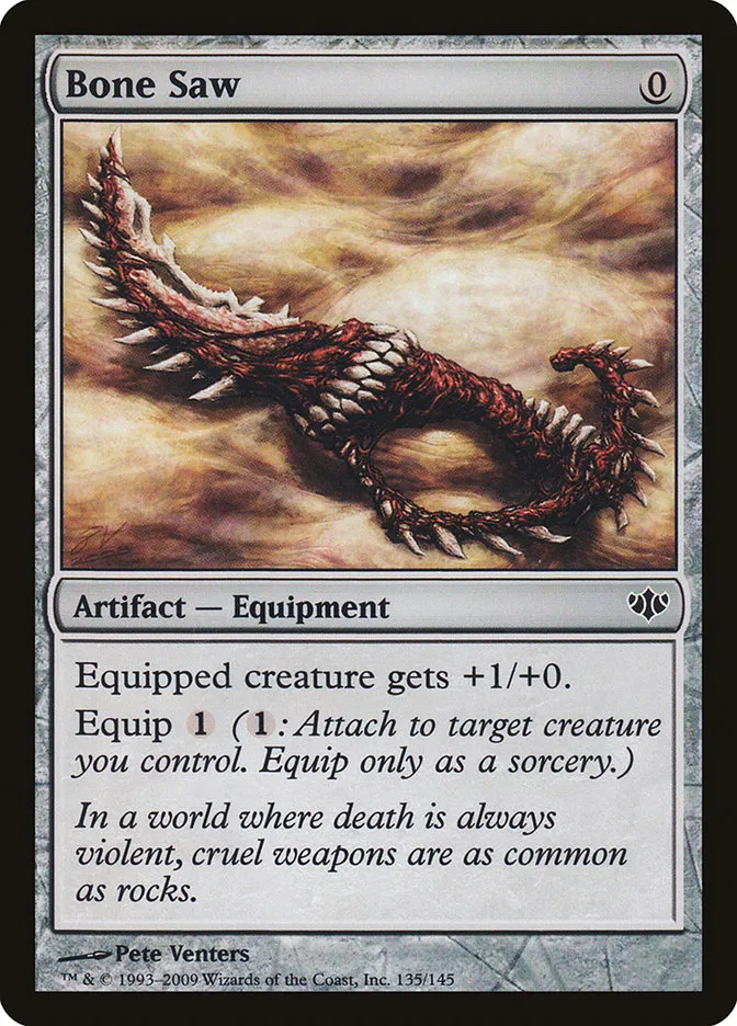 2009 Conflux Bone Saw common #135 unlisted card image