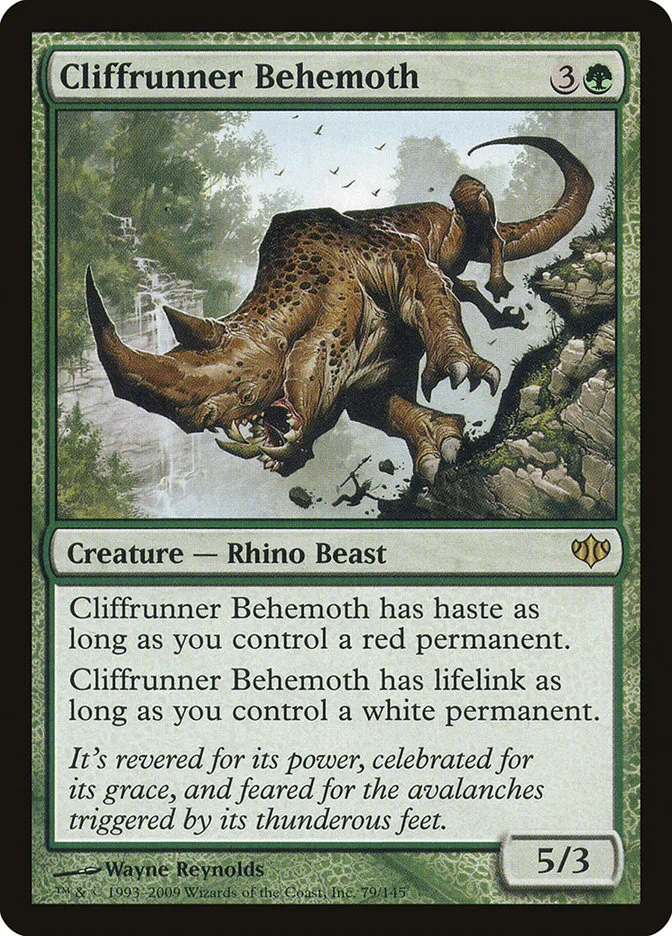 2009 Conflux Cliffrunner Behemoth rare #79 unlisted card image