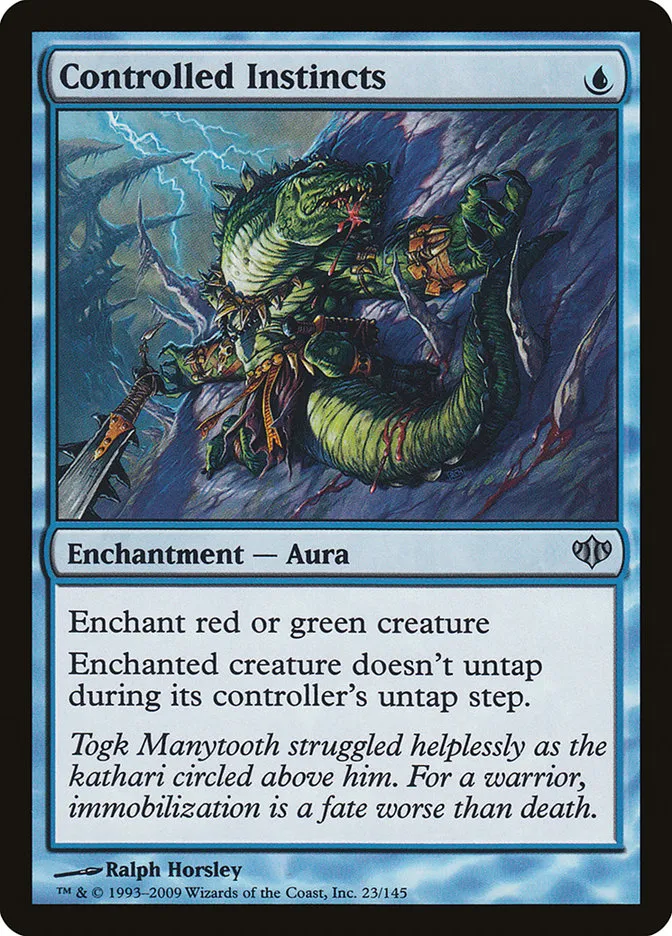 2009 Conflux Controlled Instincts uncommon #23 unlisted card image