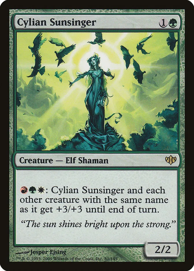 2009 Conflux Cylian Sunsinger rare #80 unlisted card image