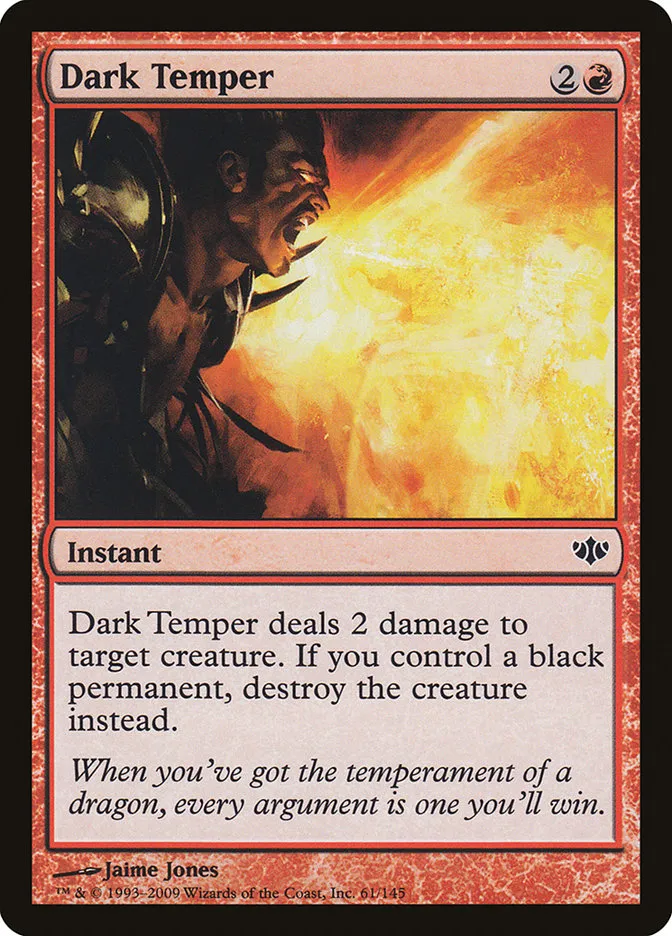 2009 Conflux Dark Temper common #61 unlisted card image