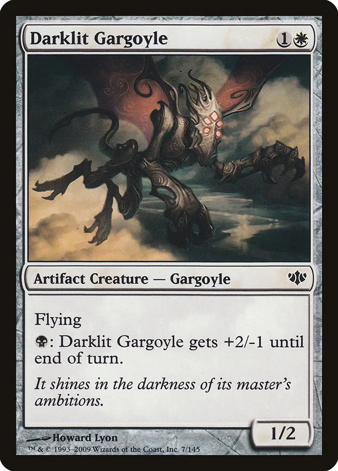 2009 Conflux Darklit Gargoyle common #7 unlisted card image