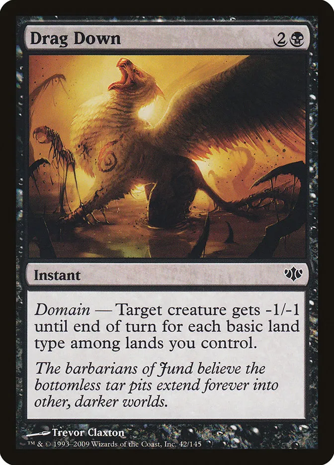2009 Conflux Drag Down common #42 unlisted card image