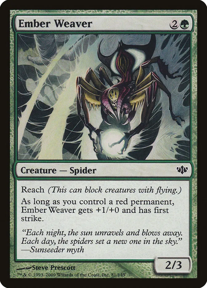 2009 Conflux Ember Weaver common #81 unlisted card image
