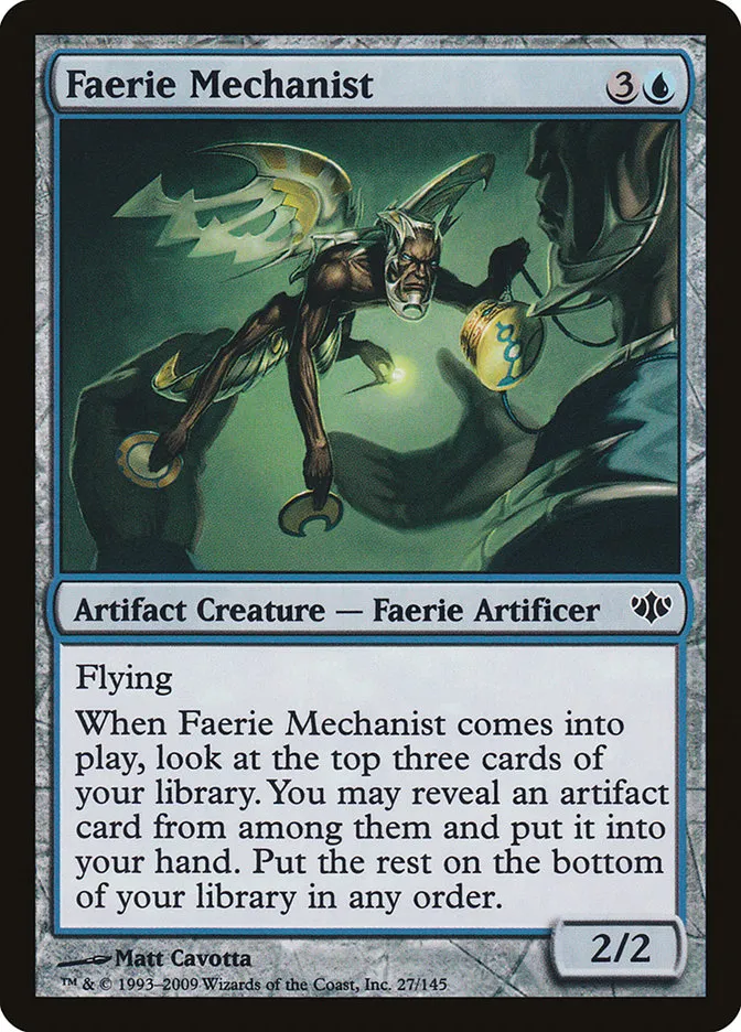 2009 Conflux Faerie Mechanist common #27 unlisted card image