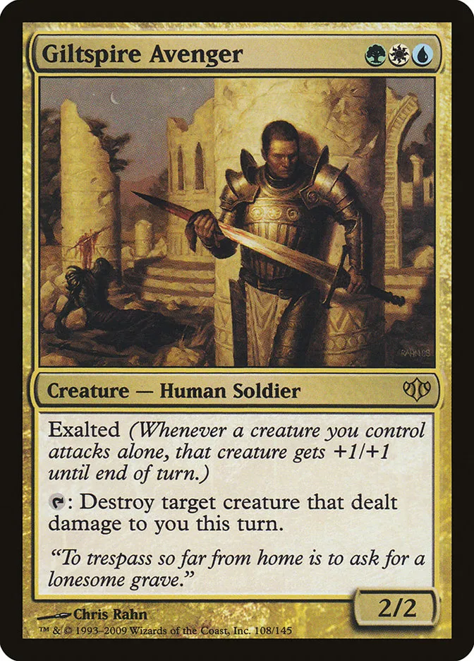 2009 Conflux Giltspire Avenger rare #108 unlisted card image