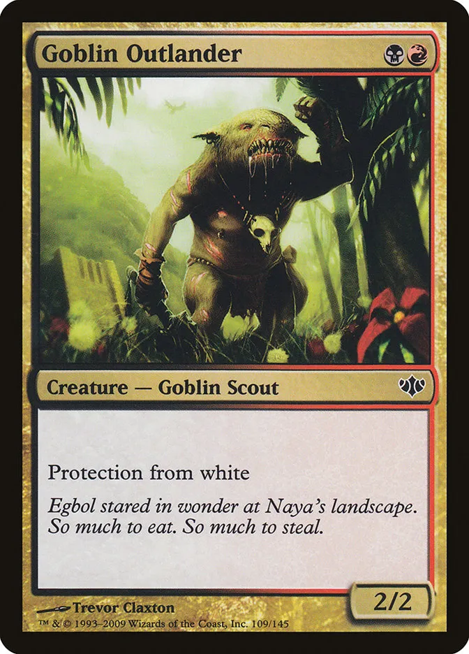 2009 Conflux Goblin Outlander common #109 unlisted card image