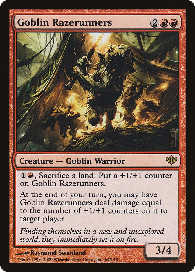 2009 Conflux Goblin Razerunners rare #64 unlisted card image