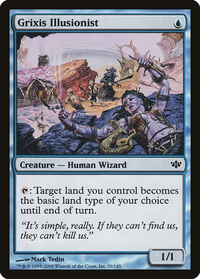 2009 Conflux Grixis Illusionist common #29 unlisted card image