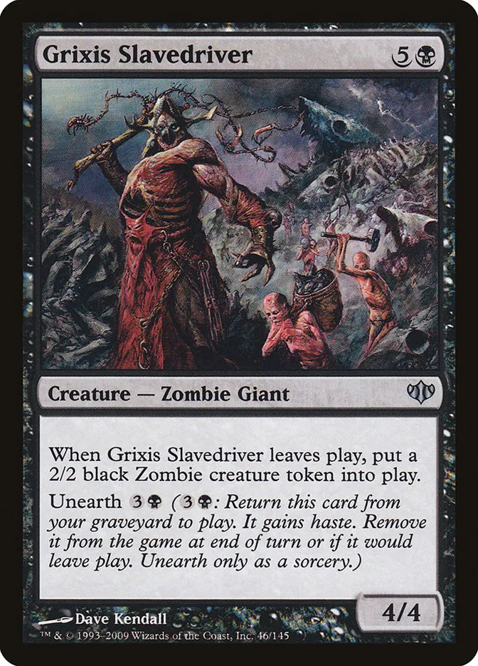 2009 Conflux Grixis Slavedriver uncommon #46 unlisted card image