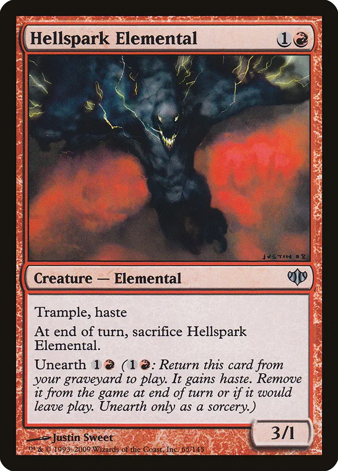 2009 Conflux Hellspark Elemental uncommon #65 unlisted card image