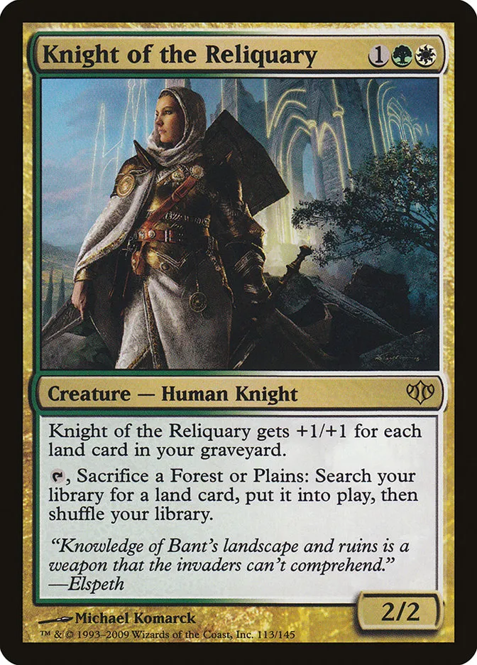 2009 Conflux Knight of the Reliquary rare #113 unlisted card image