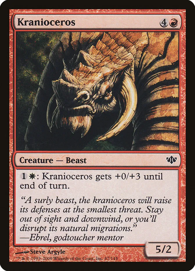 2009 Conflux Kranioceros common #67 unlisted card image