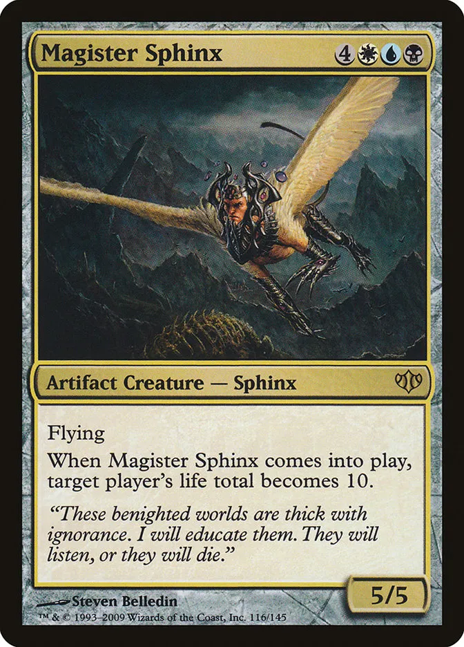 2009 Conflux Magister Sphinx rare #116 unlisted card image