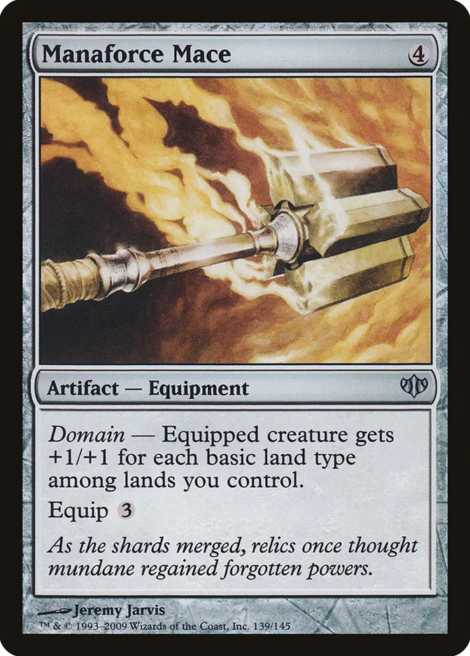 2009 Conflux Manaforce Mace uncommon #139 unlisted card image