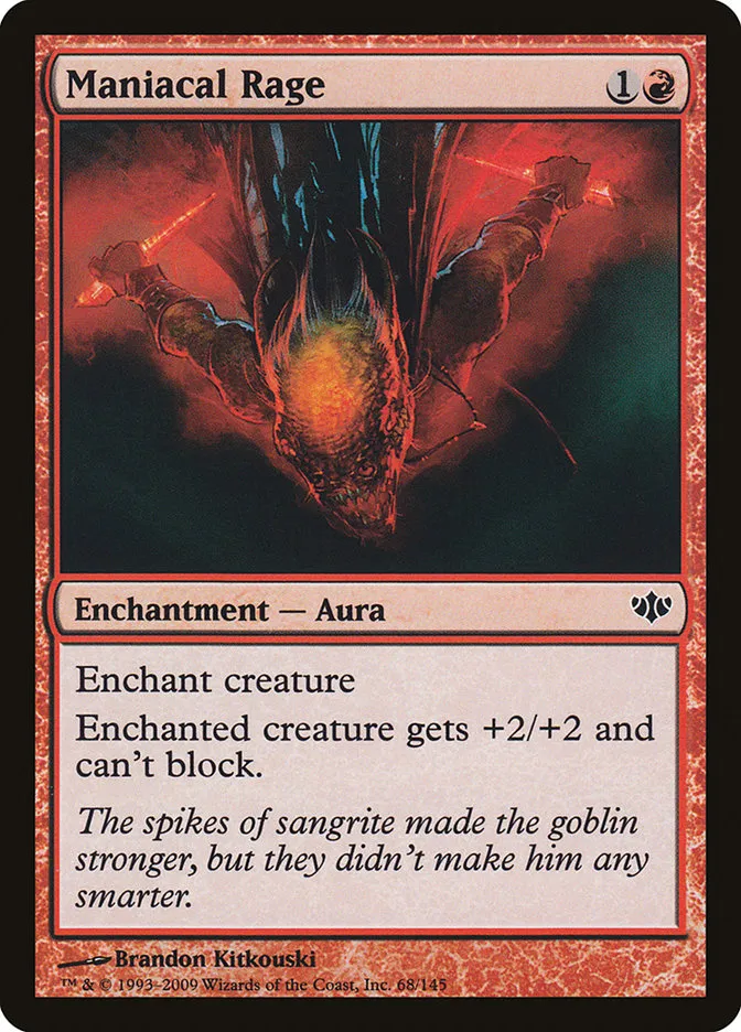 2009 Conflux Maniacal Rage common #68 unlisted card image