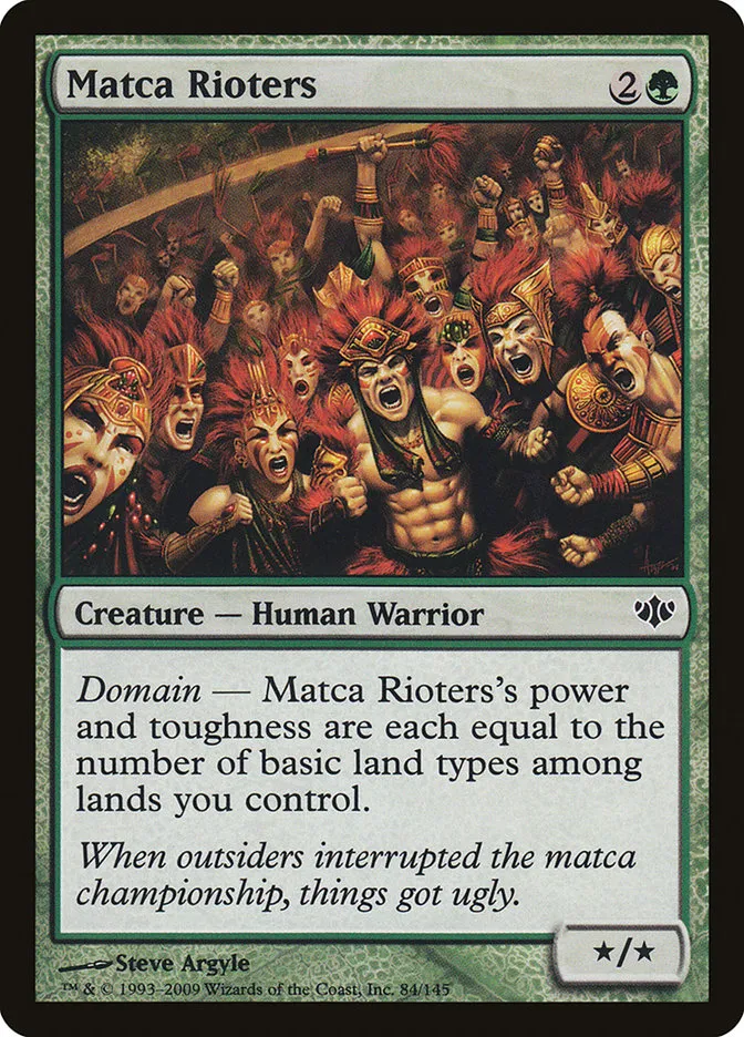 2009 Conflux Matca Rioters common #84 unlisted card image