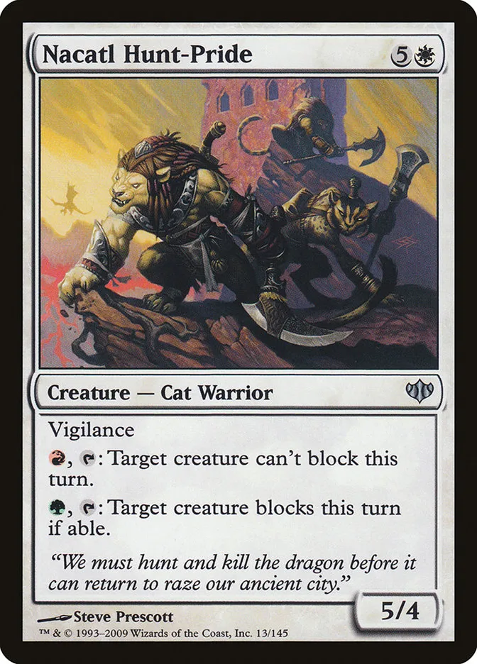 2009 Conflux Nacatl Hunt-Pride uncommon #13 unlisted card image