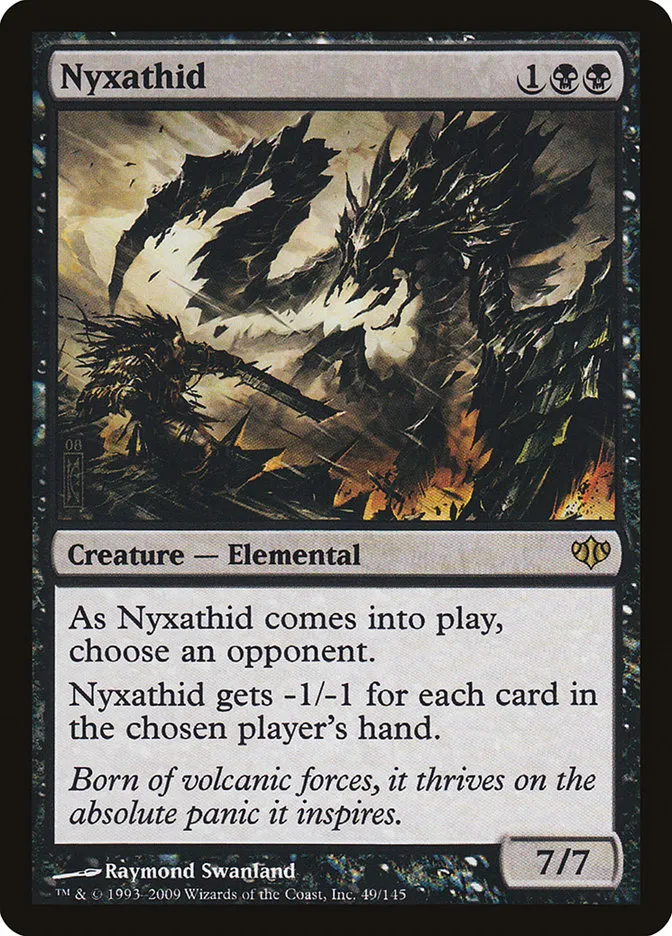 2009 Conflux Nyxathid rare #49 unlisted card image