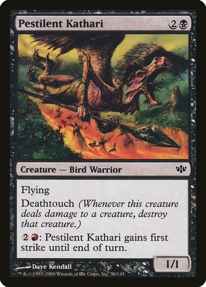 2009 Conflux Pestilent Kathari common #50 unlisted card image
