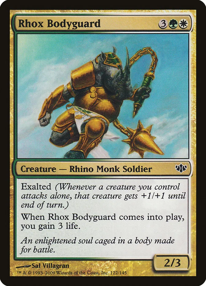 2009 Conflux Rhox Bodyguard common #122 unlisted card image