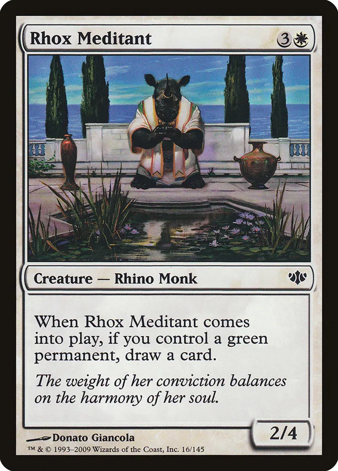 2009 Conflux Rhox Meditant common #16 unlisted card image