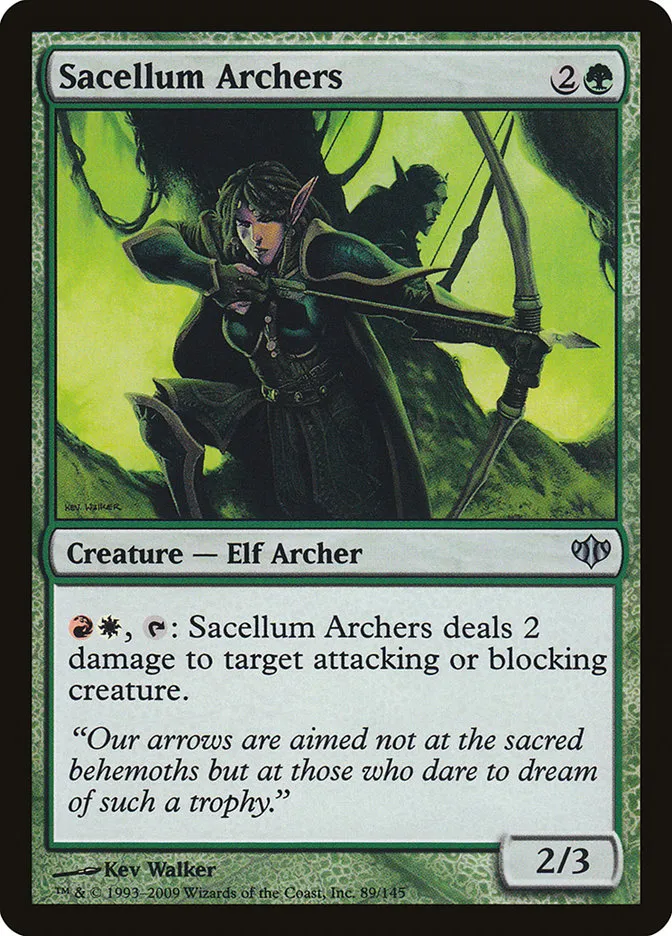 2009 Conflux Sacellum Archers uncommon #89 unlisted card image