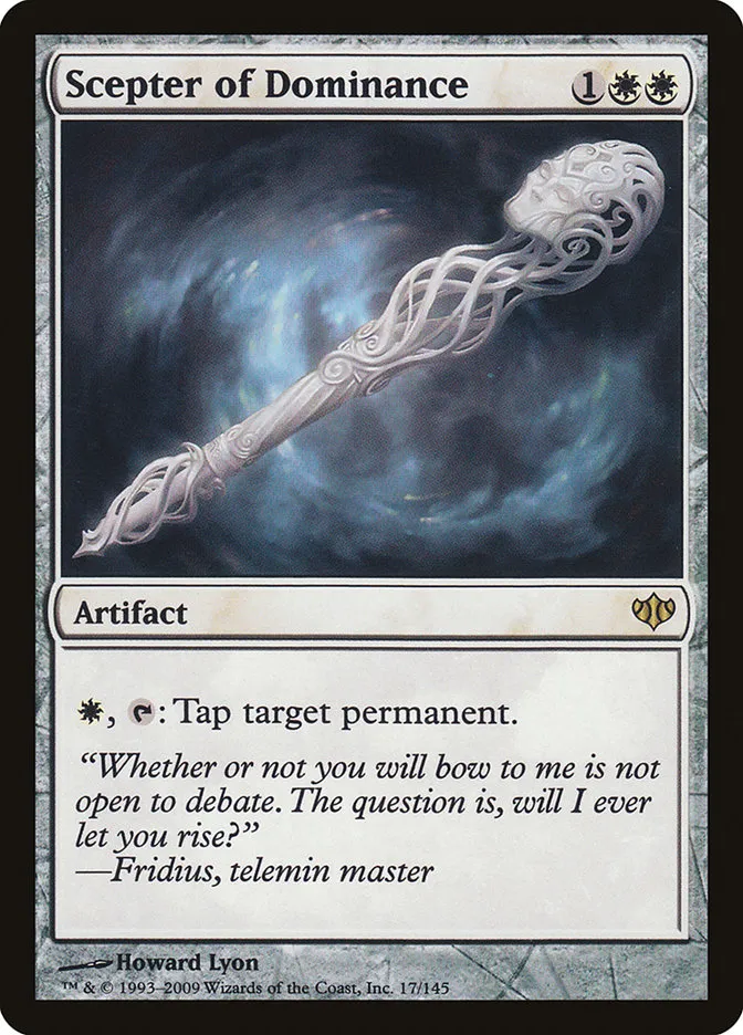2009 Conflux Scepter of Dominance rare #17 unlisted card image