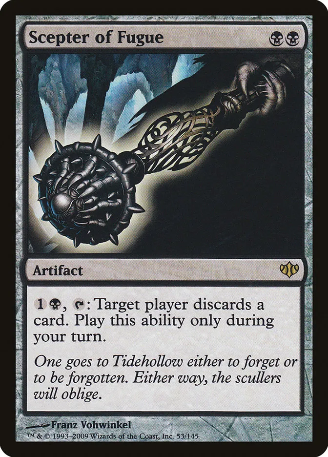 2009 Conflux Scepter of Fugue rare #53 unlisted card image